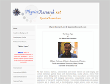 Tablet Screenshot of physicsresearch.net